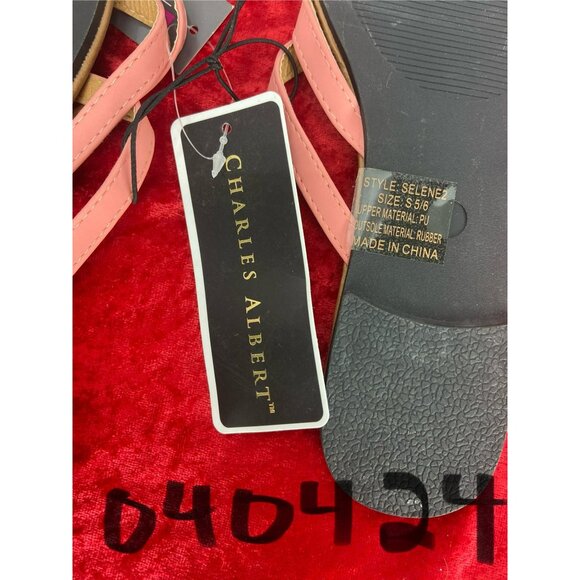 Charles Albert Selene Size Medium Women's Rose Pink Sandals - Picture 5 of 5